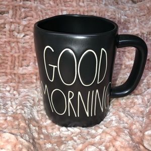 Rae Dunn black mug GOOD MORNING